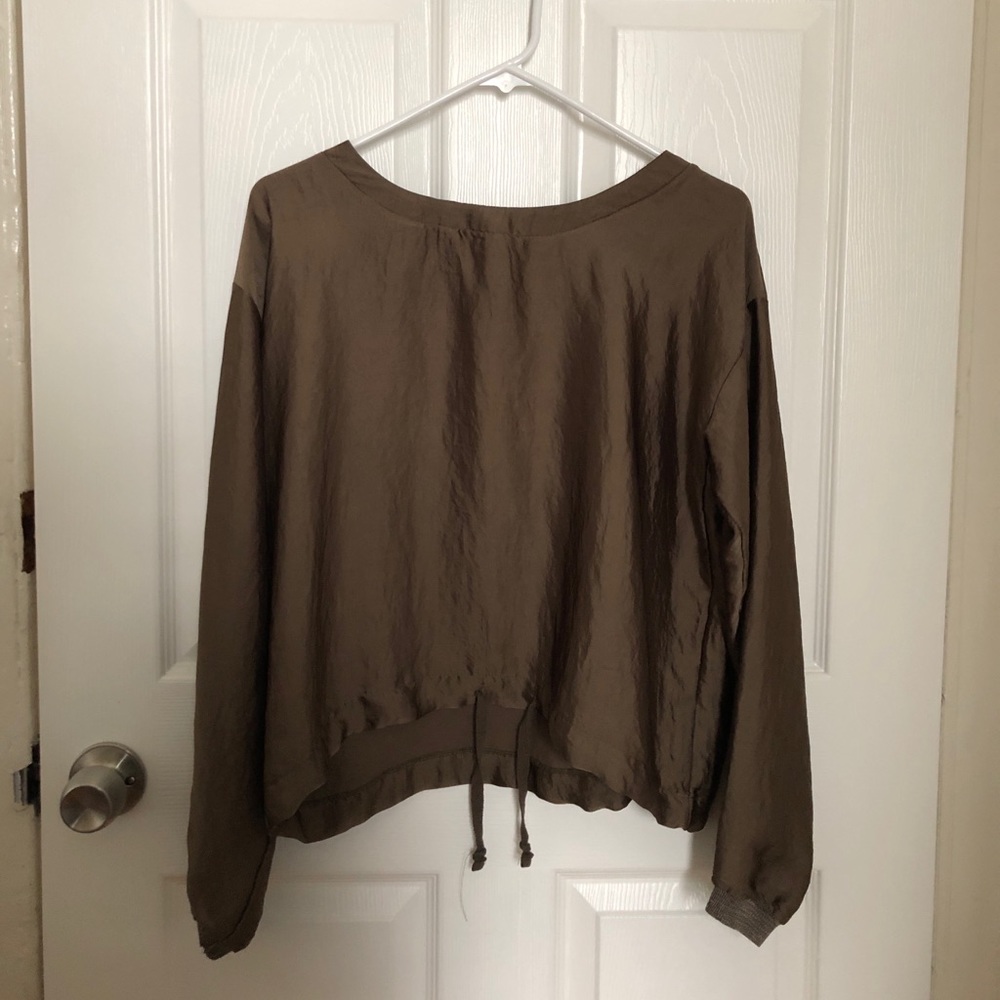Metallic Silky Blouse from Zara